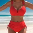 thumbnail image 2 of MDUKONU Women's Tummy Control Swimsuit Bathing Suit for Women Red M, 2 of 8