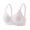 58#Pink, variant on Simple Minimalist Wireless Women Bra Breathable Ribbed Fabric Adjustable Thin Shoulder Straps Light Coverage Daily Comfort Lingerie Pink