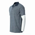 thumbnail image 3 of Gioberti Mens Regular Fit Yarn Dye Striped Short Sleeve Polo Shirt with Pocket, 3 of 5