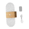 thumbnail image 4 of Aplique pared moderno, ajustable, inalámbrico, acrílico, LED, lámpara pared, para noche, escalera, cocina, baño, interior. Veta de madera clara, 4 of 7