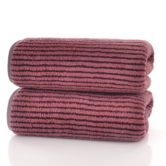 Mictong Deep Red Coral Fleece Towels -2 Pieces, 29.53X13.78-Inch Fast Drying Ultra-Fine Fiber Sports Towels, Suitable For Yoga, Gym, Swimming Pool, Camping, And Travel