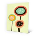 thumbnail image 1 of Retro Flowers Sunny - Grunge | 16" x 20" Metal Wall Art, 1 of 1