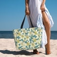 thumbnail image 6 of Xecao Lilies Flowers for versatile beach bag for women includes zipper pockets and waterproof material, ideal for vacations and adventures., 6 of 7