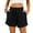 Black, variant on Women's Summer High Waist Loose Wide Leg Beach Shorts with Pockets Fashion Comfortable Casual Solid Color