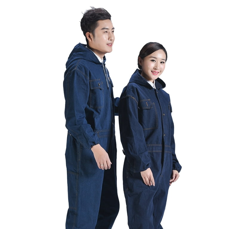 Worker Clothing Workwear Overalls Denim Jumpsuit Men Women