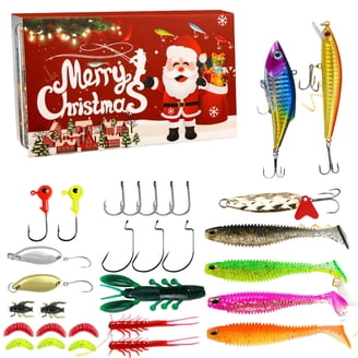 Fishing Lure Advent Calendar 2025 – 24-Day Countdown With Fishing Lures For Men, Dads, Anglers