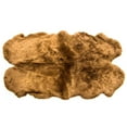 thumbnail image 2 of Genuine Sheepskin Rug Extra Soft Natural Pelt Honey Brown , Four Pelt 4' X 6', 2 of 5
