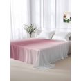 thumbnail image 6 of King Flat Sheet Only Gradient Pink Gray Watercolor Soft Microfiber Cooling Bedding Sheets Modern Minimalist Style Flat Bed Sheet for Hotel,Home Decor, 6 of 9