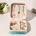 thumbnail image 6 of Shark Travel Portable Square Jewelry Box Earring Organizer Necklace Holder Bracelet Holder Display Case Decorative Box Jewelry, 6 of 6