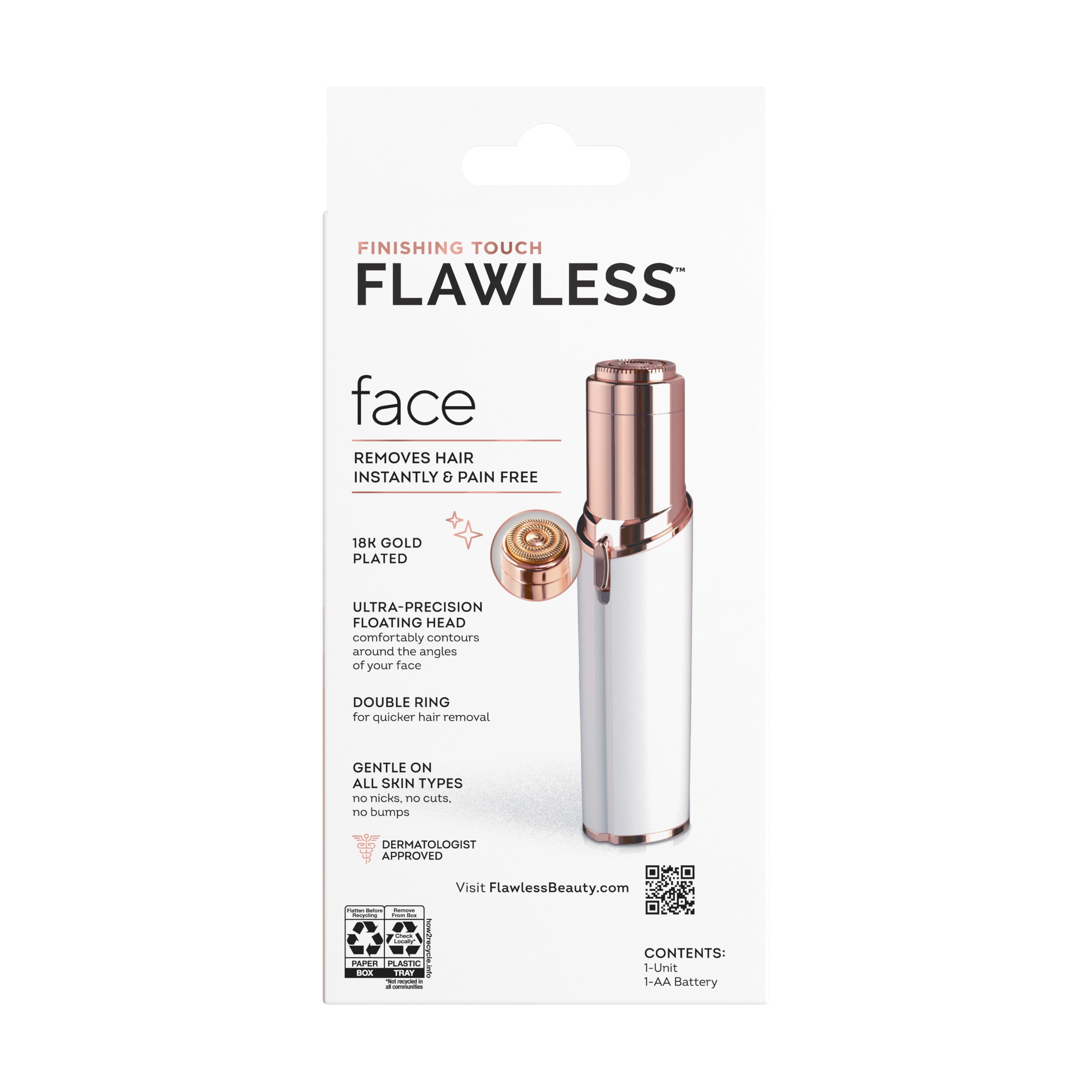 Finishing Touch Flawless Facial Hair Remover - Shop Electric