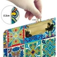 thumbnail image 4 of Coolnut 12"x9" Mexican Talavera Clipboard A4 Size Standard Size Clipboards Decorative Clipboard with Low Profile Metal Clip for Office, School, Nurses, Students, 4 of 7