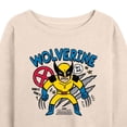 thumbnail image 3 of Marvel Deadpool & Wolverine - Wolverine Doodles - Women's French Terry Pullover Long Sleeve Shirt, 3 of 5