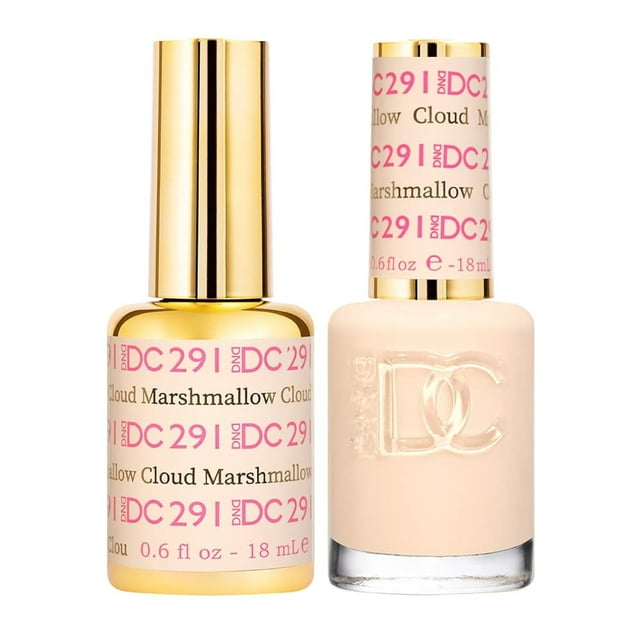 Set de esmaltes en gel DND DC Beige Nude Collection 291 Marshmallow