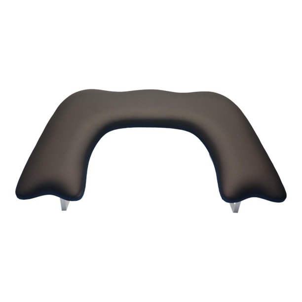 Reposabrazos para uñas, suave y cómodo, de piel sintética, antideslizante, accesorios para decoración de uñas. Negro