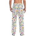 thumbnail image 4 of FORMRS Mens Pajama Pants with Pockets Cotton Sleepwear Lounge Bottoms Sizes S-2XL, Green Wildflower Pattern, 4 of 7