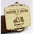 thumbnail image 2 of Custom Engraved Wooden Magnet Personalized Gift 20 Rustic Wedding Save the Date Wooden Magnet, 2 of 2