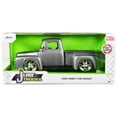 thumbnail image 3 of 1956 Ford F-100 Pickup Truck Gray Metallic with Black Stripes "Just Trucks" Series 1/24 Diecast Model Car by Jada, 3 of 3