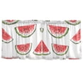thumbnail image 7 of Yayeee Kitchen Curtains Tier Set of 2 Light Filtering 57"x36" Over Sink Window Panels, Watermelon Pattern, 7 of 7