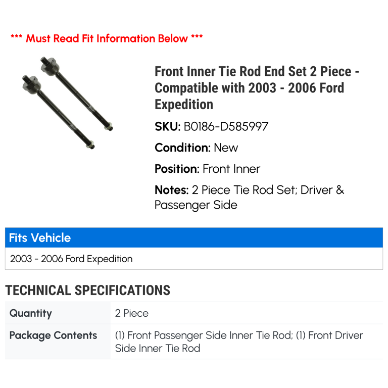 MOOG Ev456 Steering Tie Rod End - Inner MOOG Ev456 Steering Tie Rod End - Inner