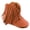 Brown, variant on Baby Girls Cowboy Tassel Boots Side Zipper Moccasins Soft Bottom Non-Slip Toddler Shoes