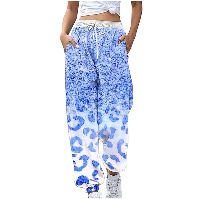 Birdeem Women Fashion Color Blocked Printed Drawstring Pants