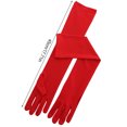 thumbnail image 4 of Sonducket 2 uds 45cm mujeres largo vestido de cena guantes leche estiramiento señoras mitones moda protector solar guante manopla conducción guantes y mitones Blanco lechoso, 4 of 6