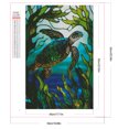 thumbnail image 2 of Pintura de diamante de vitral AB Wdftyju tortuga marina 5D 45x70cm, 2 of 9