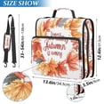 thumbnail image 2 of FORMRS Zipper Binder with Shoulder Strap 2-inch Ring 500 Sheet Capacity File Bag, Leaves Pattern, 2 of 5
