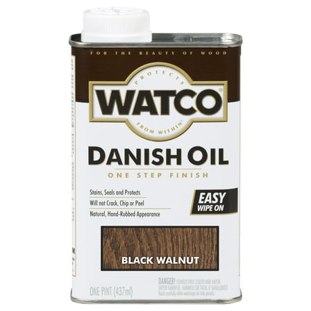 6 Pack, Black Walnut, Watco Danish Oil - 65351, Pint