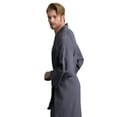 thumbnail image 3 of Men's Waffle Spa Bathrobe - Long, Lightweight, Absorbent, 3 of 4