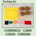 thumbnail image 4 of Tingzi DIY Embroidery Doll Set for Kids, Sewing Arts and Crafts Kit, Easy to Do Cartoon Animal Sewing Projects Yarn Board, Felt Animals Stickers Hands On Activities, 4 of 8