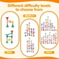 thumbnail image 4 of HYPERLIVING Marble Run for Kids - 133 PCS Construction Building Blocks Toys with Plastic Marbles, Maze Marble Track STEM Educational Toy, Birthday Gifts for Boys and Girls, 4 of 7