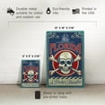 thumbnail image 5 of Florida, Skull and Crossbones (12x18 Aluminum Art, Indoor Outdoor Metal Sign Decor), 5 of 5