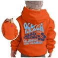 thumbnail image 1 of PMVFHDE Liquidation Chandails en Molleton à Col Rond pour Enfants, Chandail à Capuchon à Manches Longues pour Filles, Sweat à Capuche Graphique, Pulls Mignons pour Enfants, Vêtements pour Filles, Orange, 9-10 Ans, 1 of 6