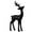 E 4H6, variant on ZZkhGO European-style Deer Statue, Imitation Metal Entryway Decor, Weather-resistant Outdoor Sculpture for Garden Porch