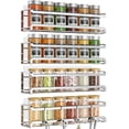 thumbnail image 1 of Spice Rack Bunoxea montado en la pared, paquete de 4 unidades, metal cromado, 1 of 7