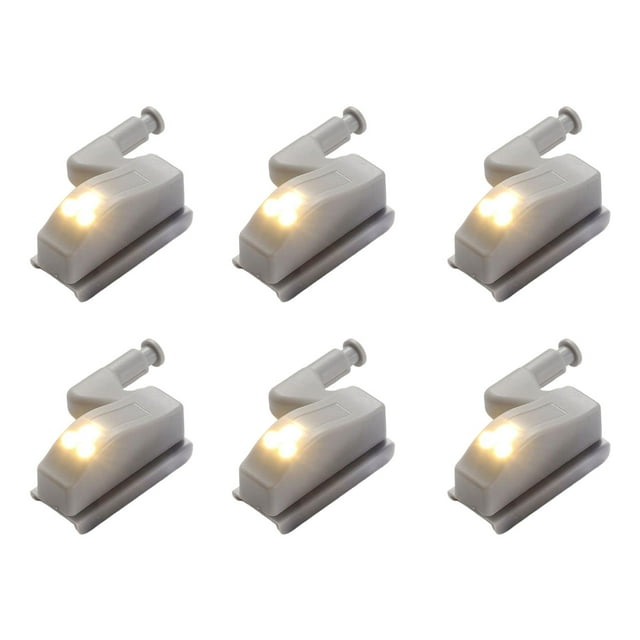 Wosthever 6 unids/set lámpara de armario con Sensor ilumina todos los gabinetes con facilidad debajo de la luz del gabinete Iluminación y accesorios Blanco cálido