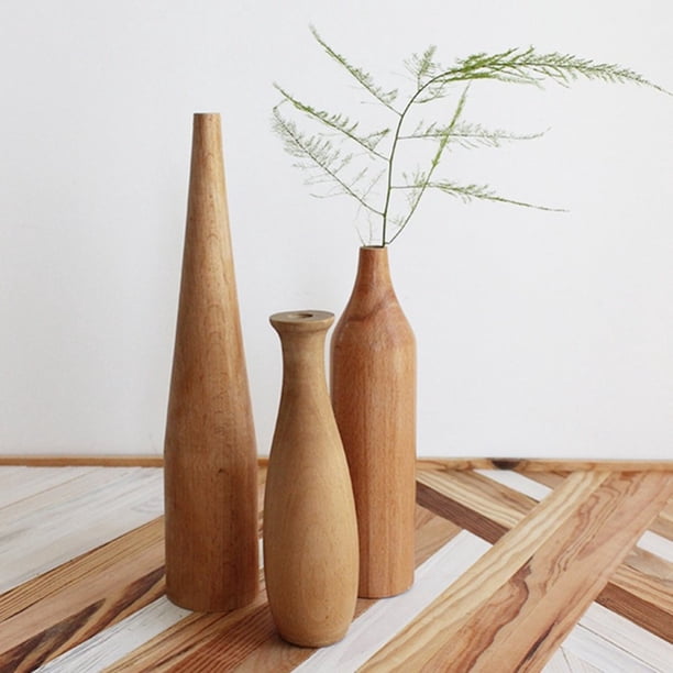 Lot De 2 Poids En Bois Pour Cordon De Tire – Forme Vase, Pour Interrupteurs, Onestopdiy