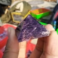 thumbnail image 4 of K-KED Natural Amethyst Pyramid Quartz Crystal Gemstone Healing Energy Tower Rock, 4 of 9
