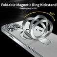 thumbnail image 3 of for iPhone 15 Pro Max Case Magsafe with Invisible Magnetic Kickstand Plating 10FT Shockproof Soft Rubber Clear Protective Phone Case (Silver), 3 of 12