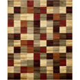 thumbnail image 1 of Unique Loom Barista Geometric Squares Area Rug 8' x 10' Rectangular Multi/Beige, 1 of 1