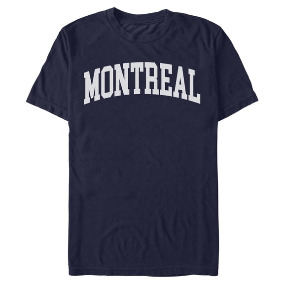 Mens Lost Gods Collegiate Montreal Name Logo T Shirt