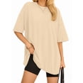 thumbnail image 3 of MOYIKO Oversized T Shirts for Women Short Sleeve Loose Fit Crewneck Tees Summer Tops, 3 of 7