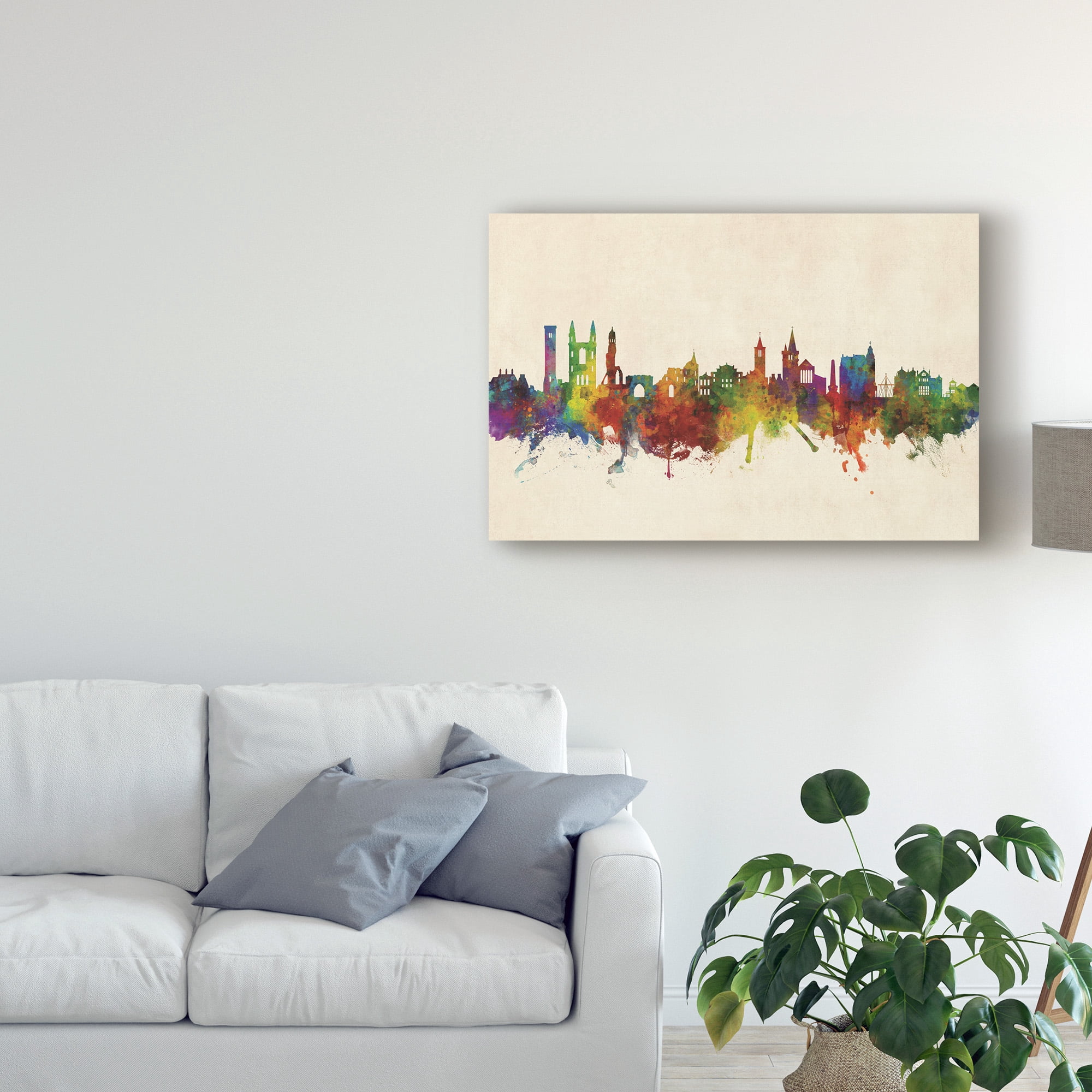 Trademark Fine Art 'St Andrews Scotland Skyline' Canvas Art by Michael Tompsett