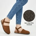 thumbnail image 5 of Ecetana Sandals for Women Cork Footbed Closed Toe Flat Sandals with Arch Support, 5 of 7