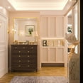 thumbnail image 2 of Keonjinn  Modern Metal Framed Bathroom Vanity Wall Mounted Mirror 36x36 - Gold, 2 of 5