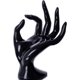 thumbnail image 2 of Soporte para joyería de mano, pulsera, anillo, reloj, soporte para exhibición de joyería, mano de maniquí, poliresina, 7 pulgadas (negro) brillar Electrónica, 2 of 5