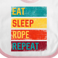 thumbnail image 4 of Inktastic Team Roping Eat Sleep Rope Repeat Boys or Girls Baby Bib, 4 of 4