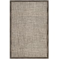 thumbnail image 2 of SAFAVIEH Abstract Clive Bordered Wool Area Rug, Brown/Ivory, 3' x 5', 2 of 8