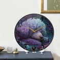 thumbnail image 4 of WOBOGO Purple Poodle Acrylic Wall Clock Battery Operated 9.5in Silent No Tick Bedroom Living Room Office Classroom Decoration, 4 of 10